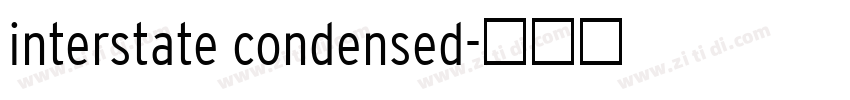 interstate condensed字体转换
